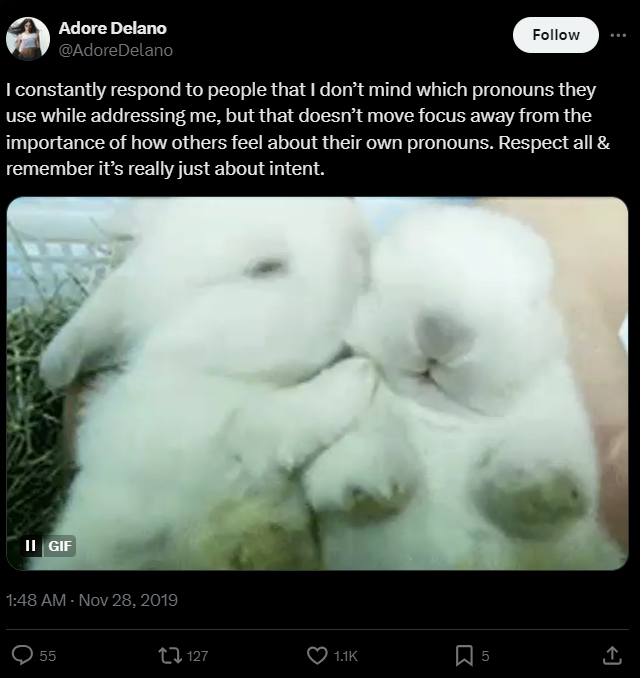 성별 인칭대명사 관련 게시글 ㅣ 출처 : X