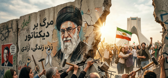 "이란판 '베를린 장벽' 무너질까"... 흔들리는 이슬람 공화국, 테헤란의 봄 오나